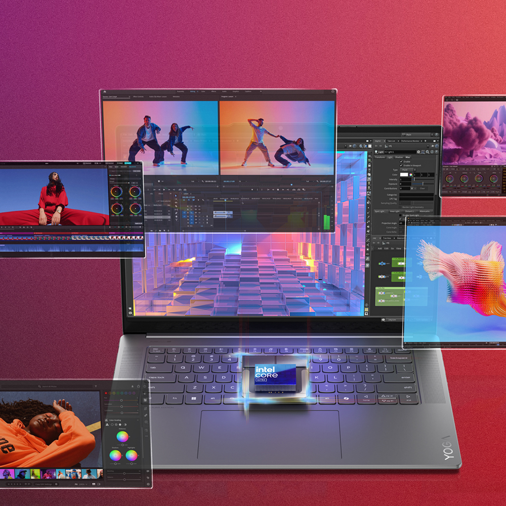 Lenovo Yoga Aura Edition -kannettava saa tehonsa Intel® Core™ Ultra -suorittimelta