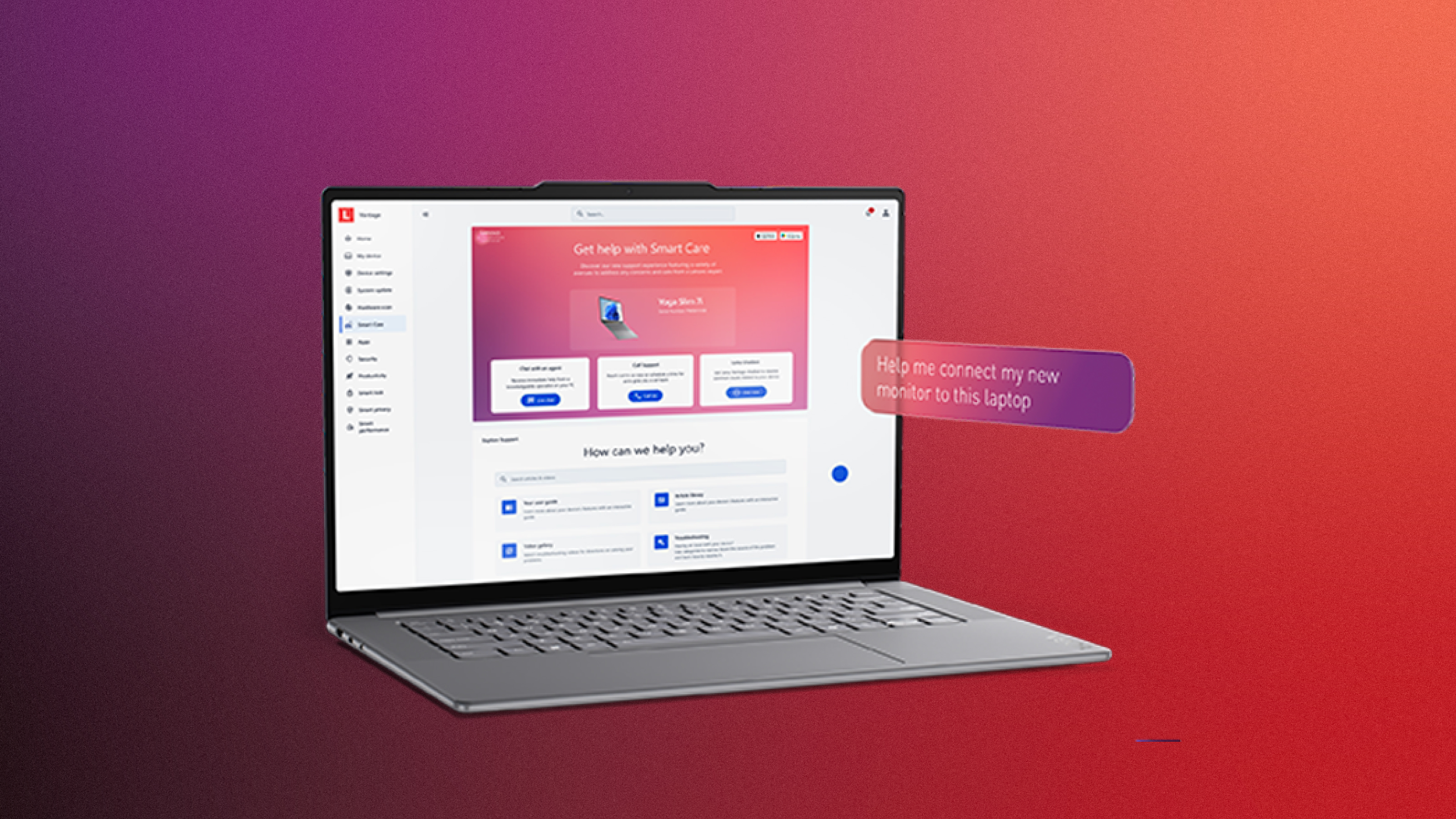 Lenovo Yoga Aura Edition - Smart care - tekninen tuki Lenovo-asiantuntijoilta