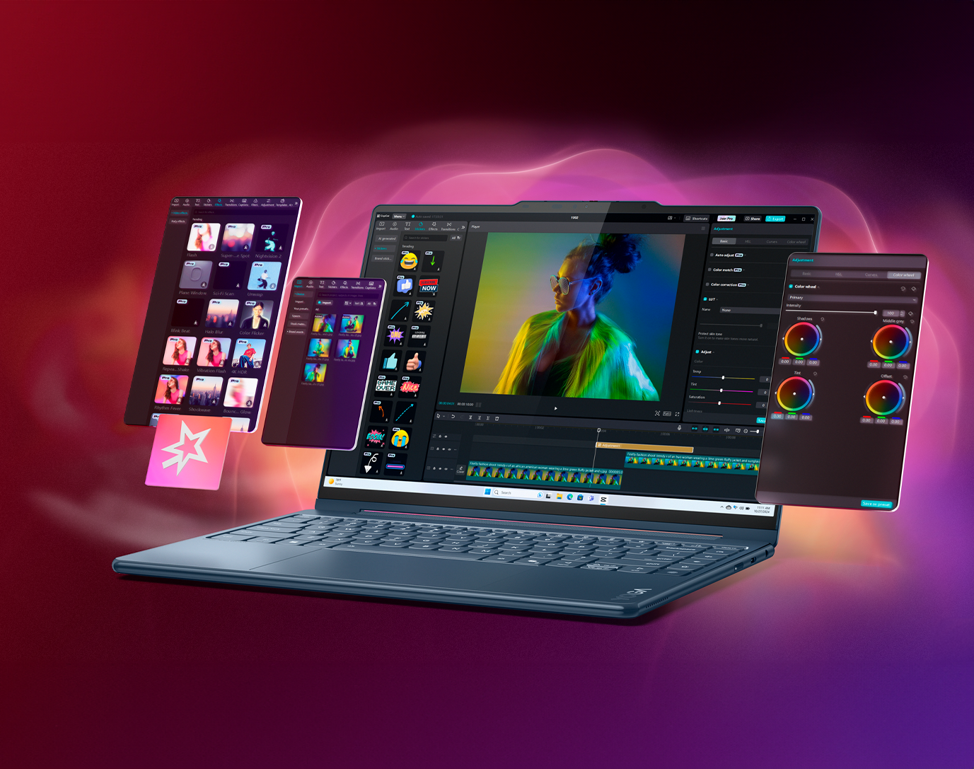 Lenovo Yoga 9i 2-in-1 Aura Edition – Tekoälytehosteinen kannettava liikkuville luoville tekijöille
