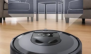 iRobot Roomba i7+ navigoi huoneessa