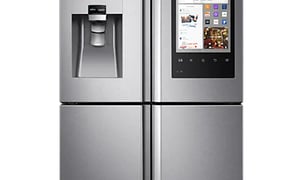 Samsungin Family hub -jääkaappi LCD-näytöllä