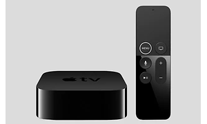 mustat Apple TV ja kaukosäädin