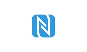 NFC-logo valkoisella taustalla.