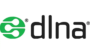 DLNA-logo valkoisella taustalla