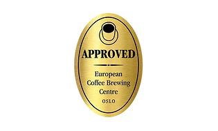 ECBC-hyväksynnän kullan värinen merkki