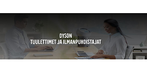 FI Dyson tuulettimet ja ilmanpuhdistajat -banneri
