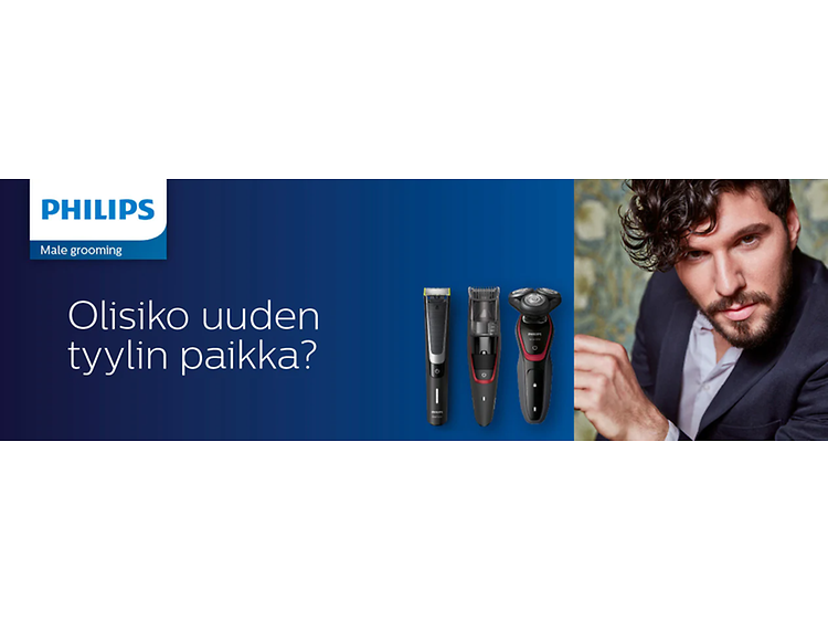 Philips Body Grooming miehille -banneri