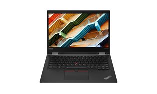 Lenovo ThinkPad-kannettava valkoisella taustalla