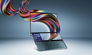 ASUS ZenBook Pro Duo 15 ja graafisia kuvioita