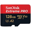 Tuotekuva Sandisk MicroSDXC Extreme Pro 128 Gt -muistikortista