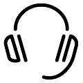 Category - black&white icon - headphones - Homepage FI