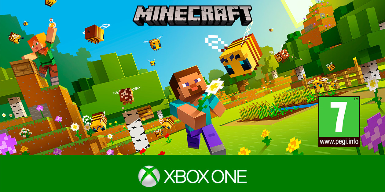 Minecraft - Buzzy bees - kuva logolla