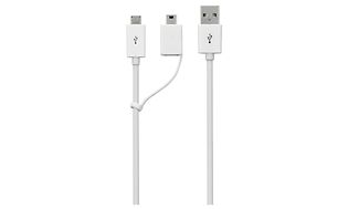 Cable with three different USB-connectors
