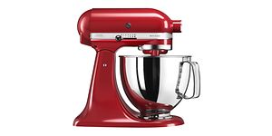 Punainen KitchenAid Artisan -yleiskone