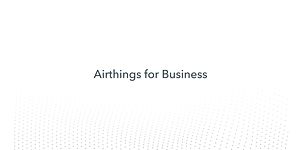 Kuva Airthings for Business -tekstillä