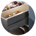 Round  drawers and shelves kitchen image