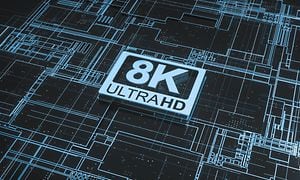 8K-UltraHD-tekstillä