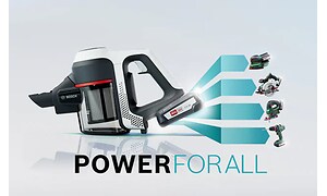 Kuvituskuva Bosch Power for ALL -järjestelmästä