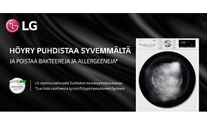 LG-banneri, jossa tekstiä