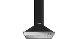 Seinään asennettava huippuimuriin liitettävä Smeg KD90HAE -liesituuletin