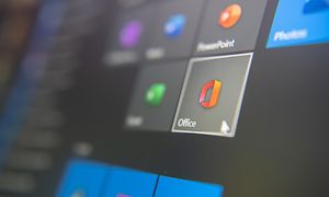 Microsoft Office -ikoni Windows 10 -tietokoneen valikossa