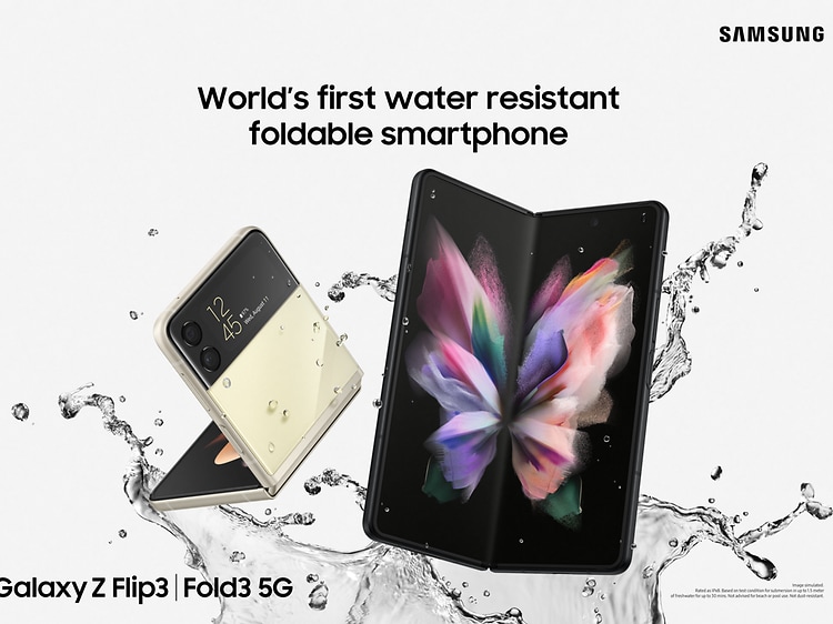 Samsung Galaxy Z Fold3 ja Z Flip3 mainoskuva