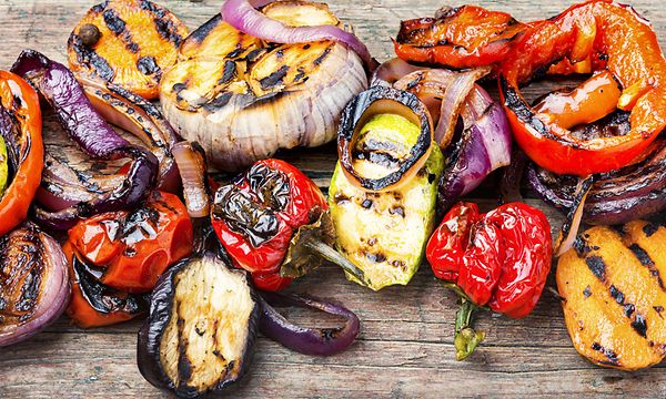 Ulkokeittiö - grillattuja kasviksia