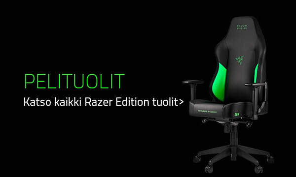 Gaming - Razer - FI - musta versio - pelituolit