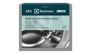 Electrolux pyykinpesukoneen puhdistusaineen tuotepakkaus