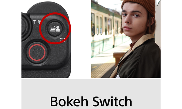 Sony ZV - Valokuvaus - Bokeh-kytkin havainnollistamiskuva