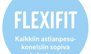 Flexifit-logo ja tekstiä suomeksi