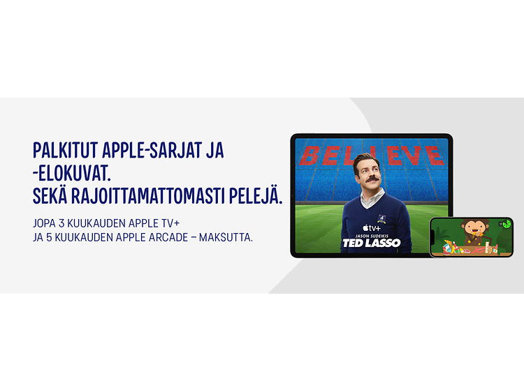 Apple Arcade & Apple TV+ -kampanjan mainoskuva
