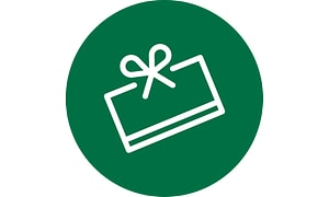 Lahjakortti-logo vihreällä taustalla