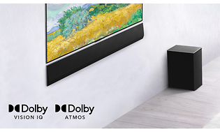 LG OLED TV ja soundbar sekä bassovahvistin