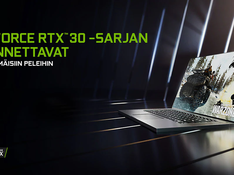 Laptops with GeForce RTX 30-series graphics FI
