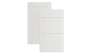 Valkoiset Epoq Shaker Classic White -sarjan etulevyt