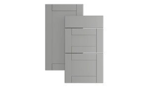 Epoq Oak Steel Grey -etulevyt harmaan sävyisenä