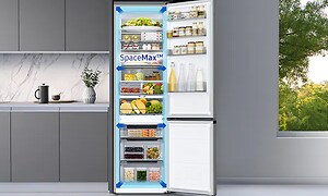 Avonainen Samsung-jääkaappi SpaceMax-teknologialla