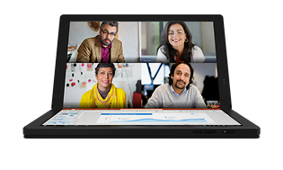 Lenovo ThinkPad X1 Fold -kannettava taitettuna