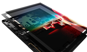 Havainnekuva Lenovo ThinkPad X1 Fold -kannettavan komponenteista