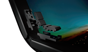 Lähikuva Lenovo ThinkPad X1 Fold -kannettavan saranoista