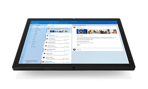 Lenovo ThinkPad X1 Fold -kannettava täysin avoinna
