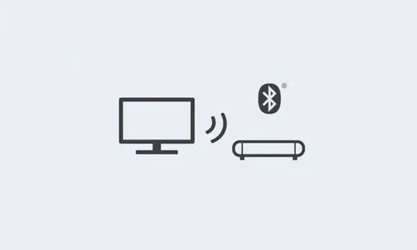 TV, soundbar ja Bluetooth-logo