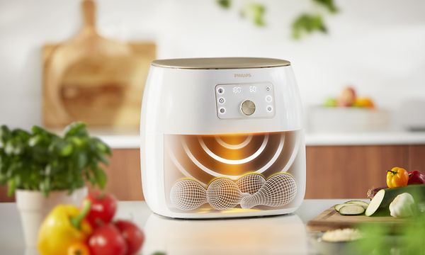 Philips Airfryer -kiertoilmakypsennin älykkäällä Smart Sensing -tunnistintekniikalla
