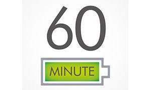 60 minuutin akun kesto