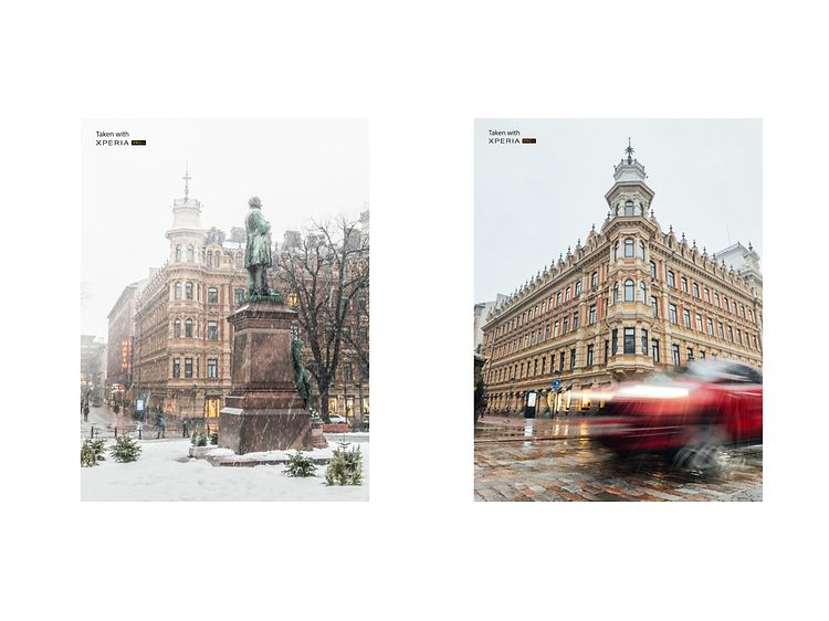 Vaikuttaja Ville kankareen Sony Xperia PRO-I -puhelimella kuvaamia valokuvia Helsingin keskustasta