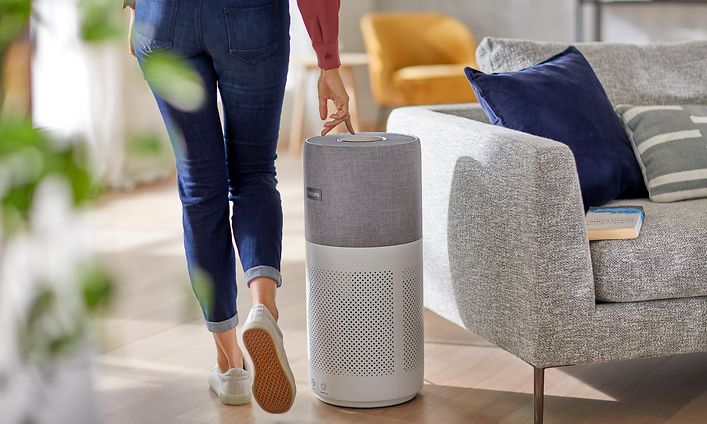 Philips 3000i -ilmanpuhdistin olohuoneessa