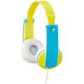 Keltaiset JVC-HA-KD7 on-ear-kuulokkeet lapsille