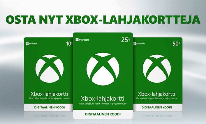 Gaming - Kuvakaappaus Xbox-lahjakorttivideosta