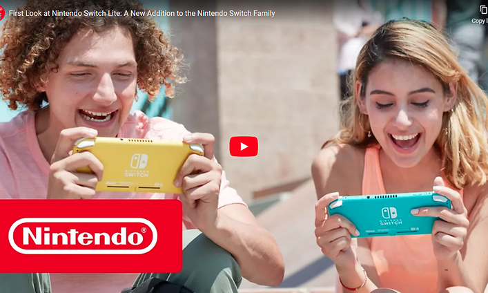 Nintendo Switch Lite -ruudunkaappauskuva videosta